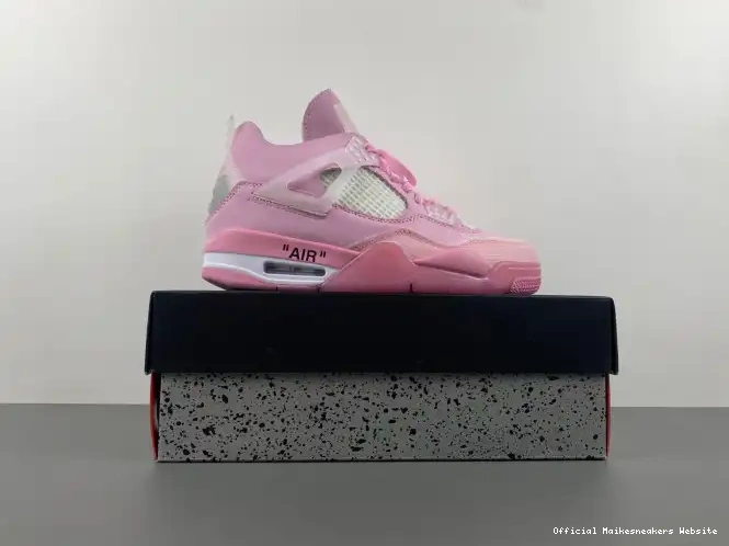 Official Maikesneakers PINK OFF-WHITE X 4 JORDAN 0429